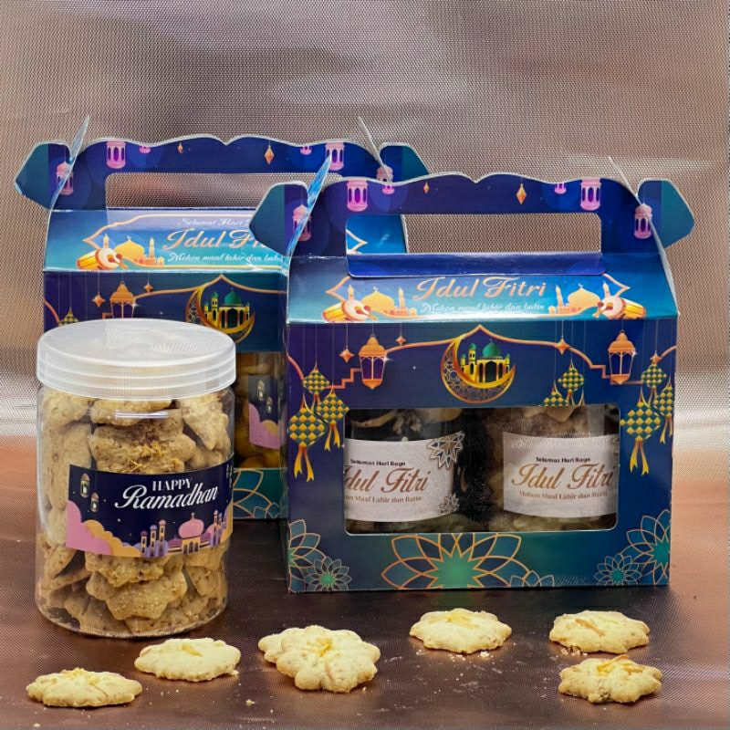 

Hampers Kue Lebaran Sagu Keju Toples Tabung 800gr