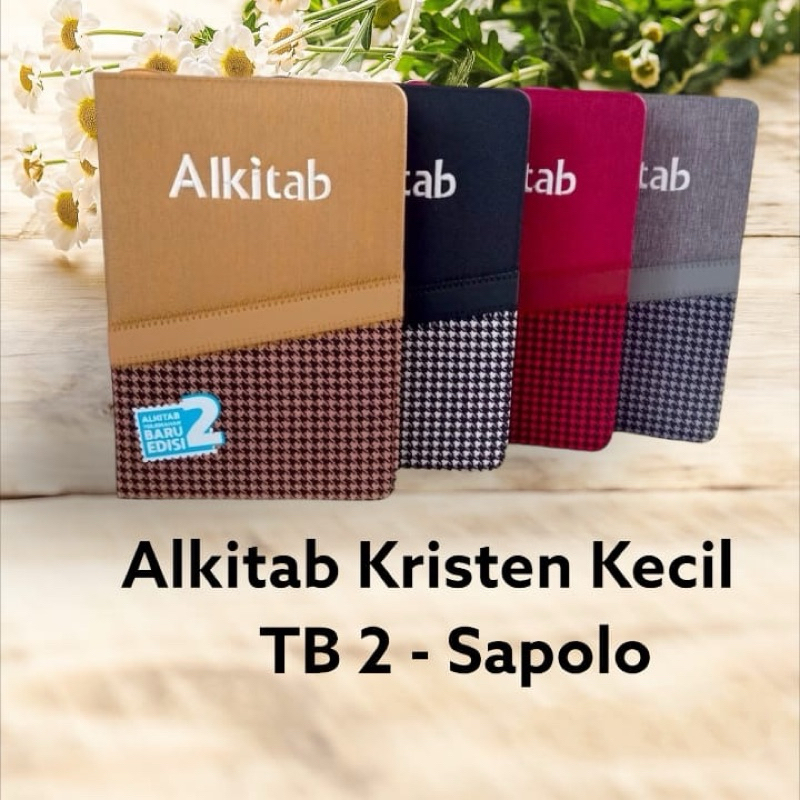 Alkitab kristen kecil Terjemahan Baru 2 TB2 034 sapolo LAI Sampul Resleting Anak Alkitab