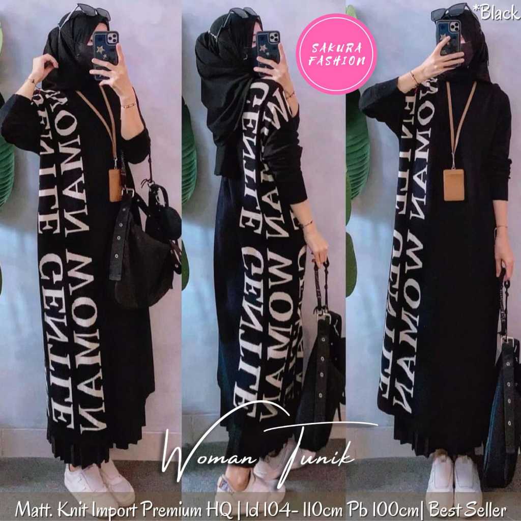 TUNIK WANITA KEKINIAN RAJUT IMPORT LENGAN PANJANG TERBARU PAKAIAN WANITA BAJU ATASAN