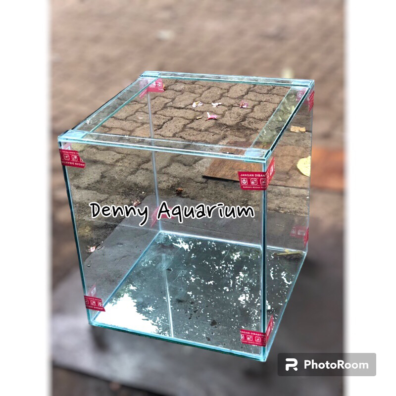 Aquarium kaca 40 x 40 x 50cm