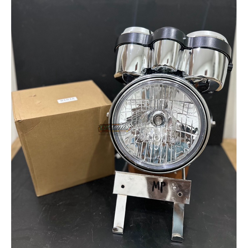 Lampu Depan Ninja SS R Crom Krom set Spidometer Import pnp Shock Skok Tiger Megapro Tirev