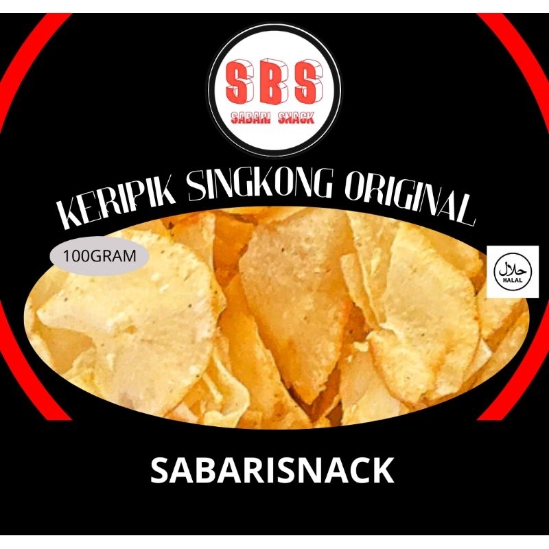 

SABARISNACK 100GRAM KERIPIK SINGKONG ORIGINAL ASIN