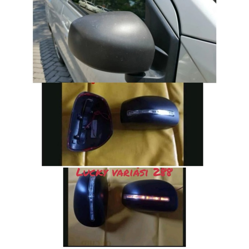Cover Spion Mirror Cover Batok Spion All New Avanza 2012 - 2018 Tipe E Lampu(Harga Sepasang) Carbon 