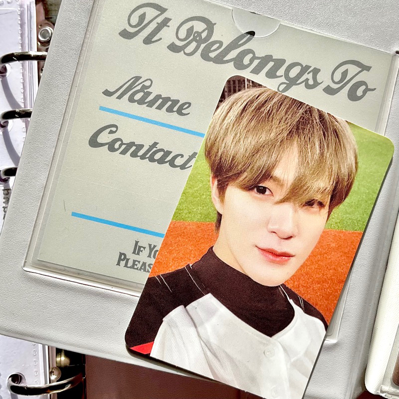 ( bookeed ) pc photocard official nct dream jeno baseball universe binder