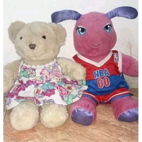 boneka bab preloved - jersey basket nba - boneka teddy bear - build a bear - boneka bab kupu-kupu - 