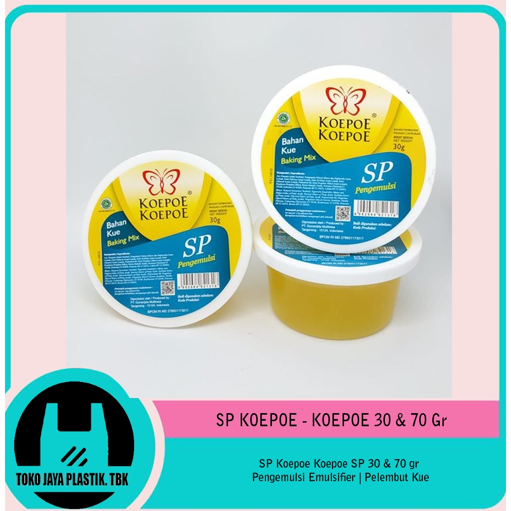 

SP KOEPOE-KOEPOE 30 & 70 Gr (Cake Emulsifier / Pengemulsi / Pengembang Kue)