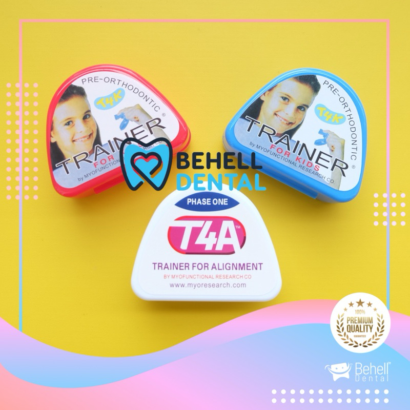 PERAPIH GIGI T4K T4A ANAK DAN DEWASA  ORIGINAL / ALAT PELURUS TANPA BEHEL / TEETH TRAINER RETAINER A
