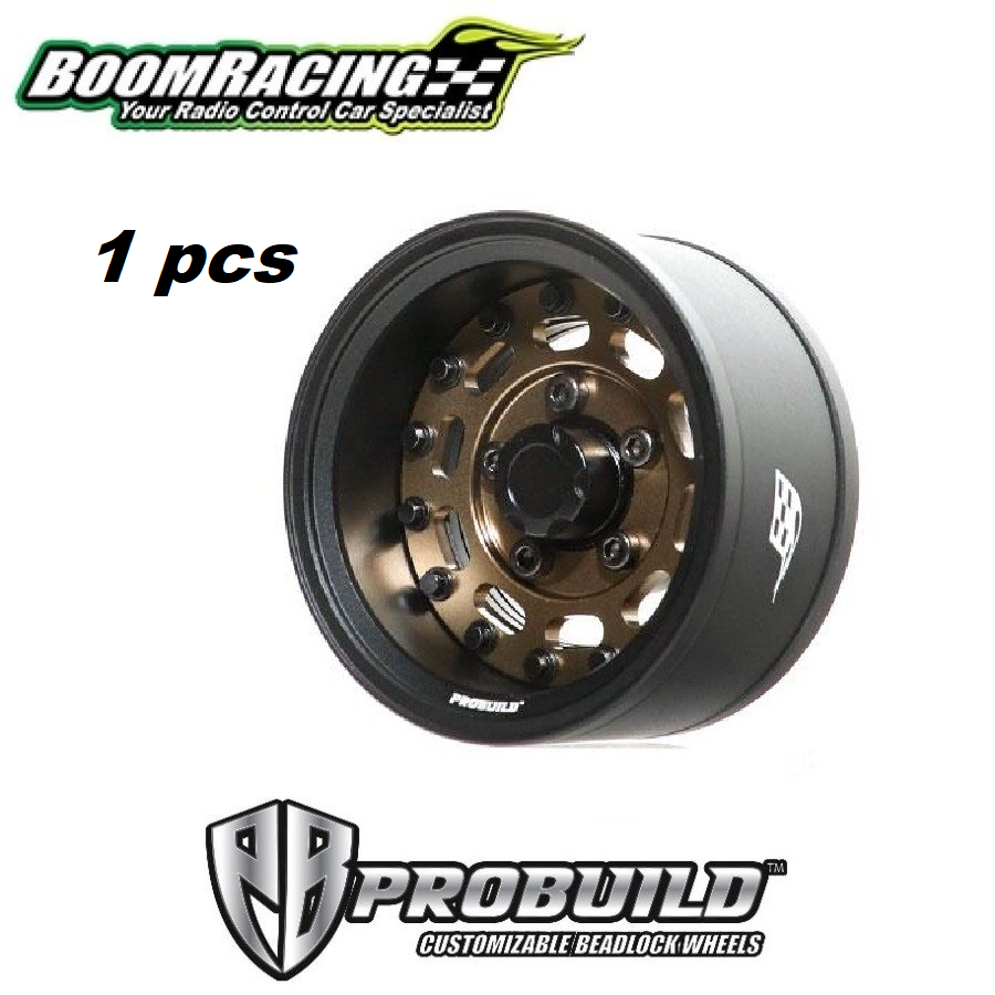Boom Racing ProBuild 1.55 MAG10 Alloy Beadlock Wheels Velg 1/10 Rc Car