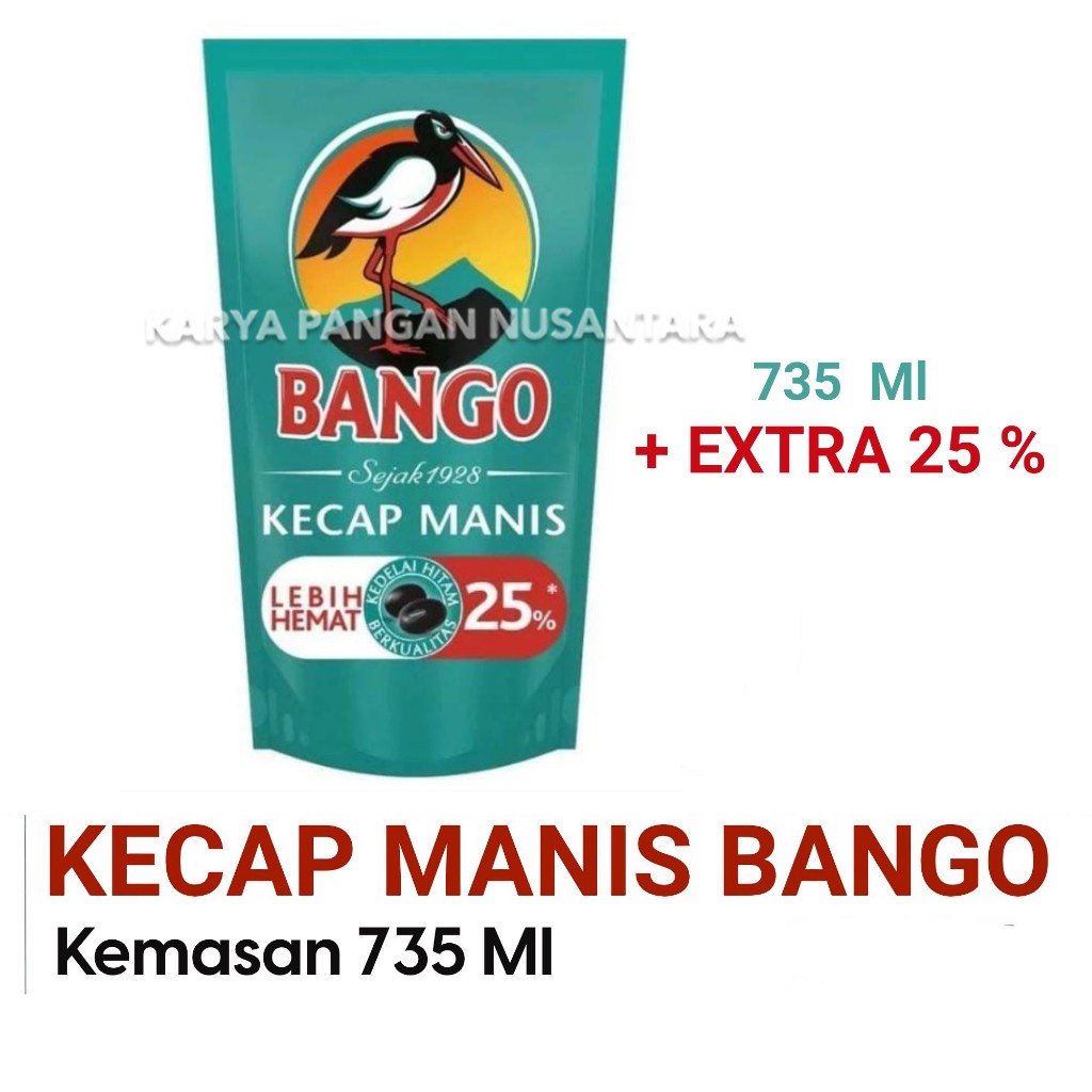 

KECAP MANIS BANGO 735 ML KECAP MANIS BANGO REFILL POUCH 735ML