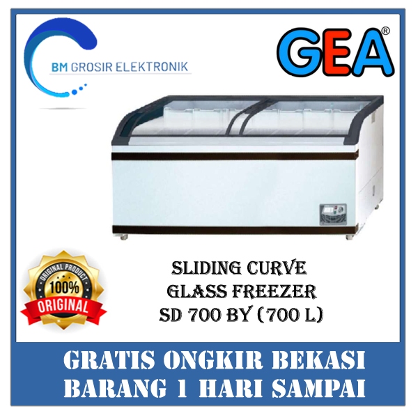 GEA CHEST FREEZER SD 700 BY CHEST FREEZER 700 LITER SLIDING CURVE