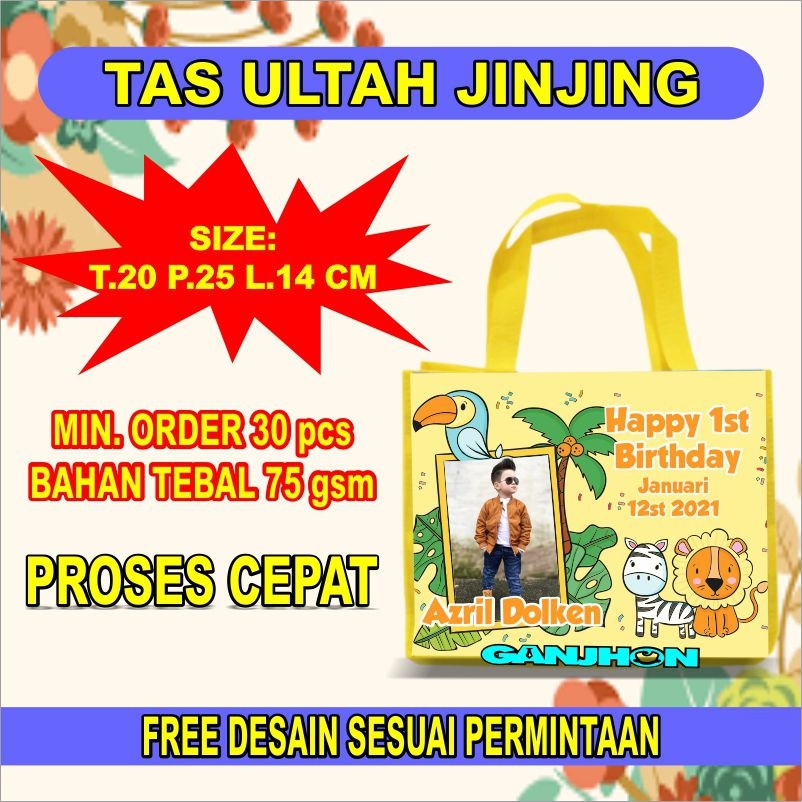 

Tas Ultah / Tas Ulang tahun Anak / Goodie Bag Perlengkapan Pesta PO 30HARI