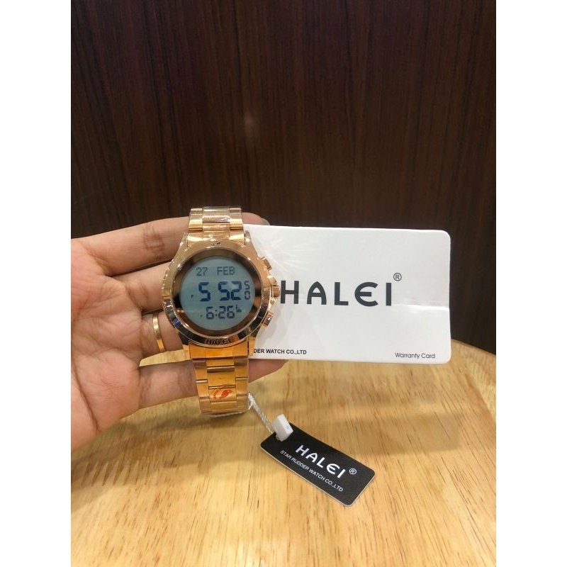 Jam Tangan Halei Digital 5 waktu Original