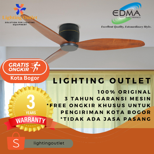 Kipas Angin Gantung Plafon MT Edma 54" Samara Remote Control