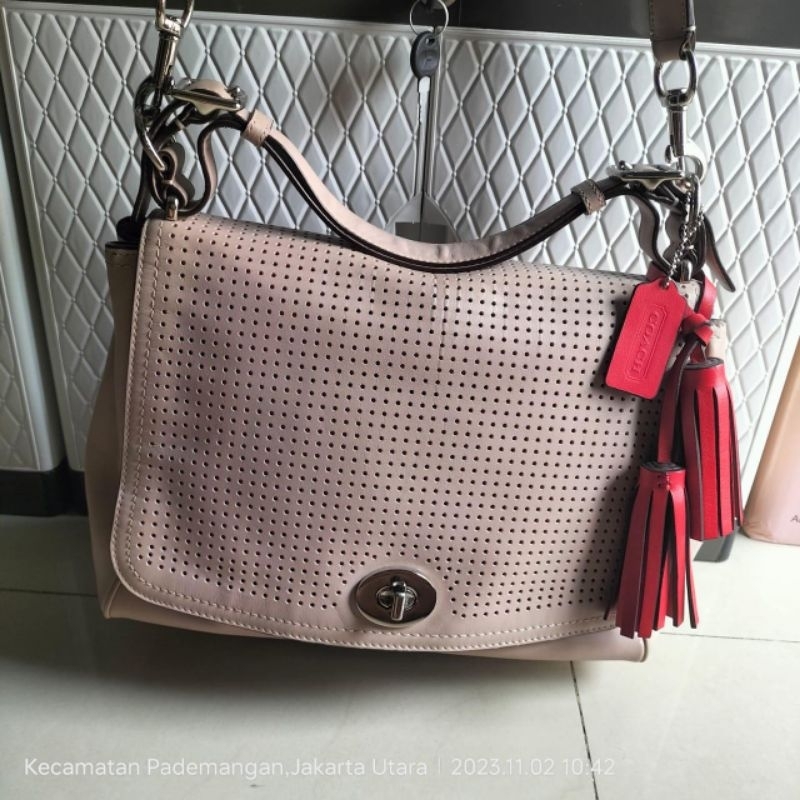 tas coach pink ori bekas