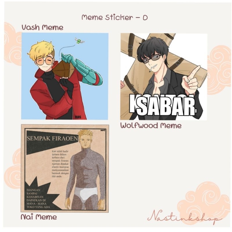 

Stiker Meme Trigun Stampede