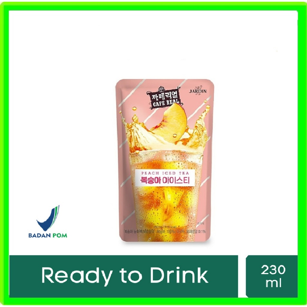 

Jardin Pouch Iced Tea Peach Teh instan rasa buah persik khas Korea