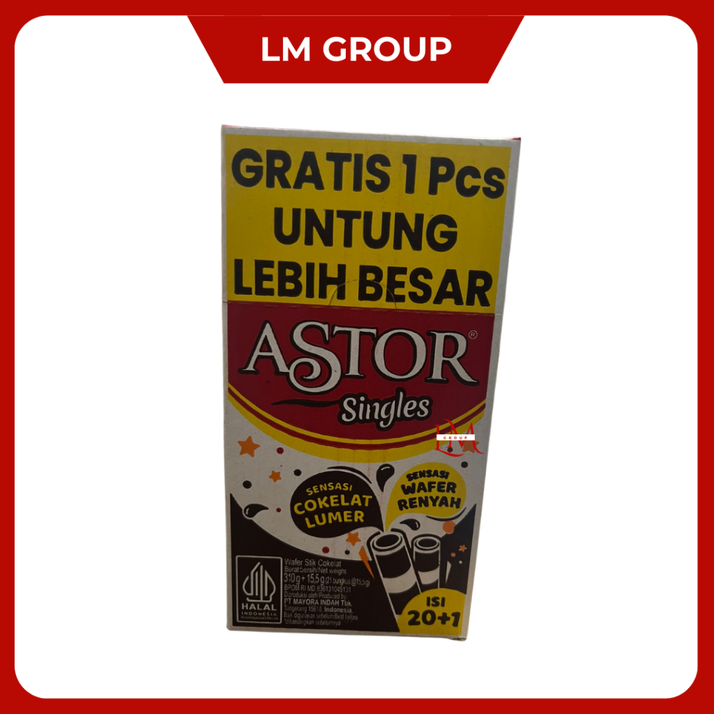 

Astor Singles Mayora 1 Pack Isi 20 pcs @15.5 g