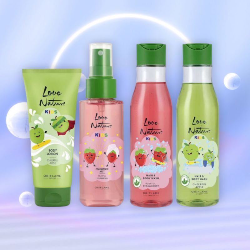 Love Nature Kids Fragrance Mist / Love Nature Kids Hair & Body Wash / Love Nature Kids Body Lotion