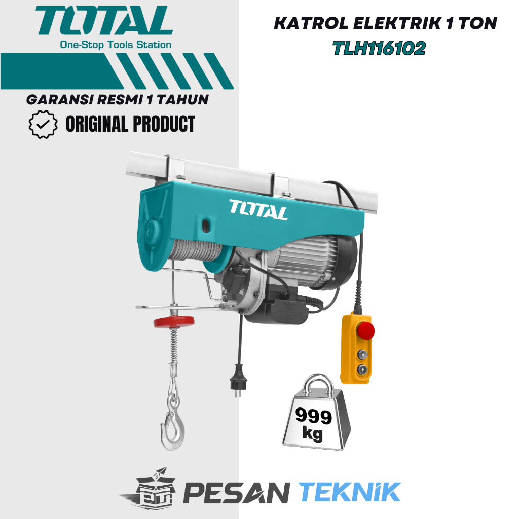 Chain Hoist Electric Katrol Elektrik 1 Ton TOTAL TLH116102