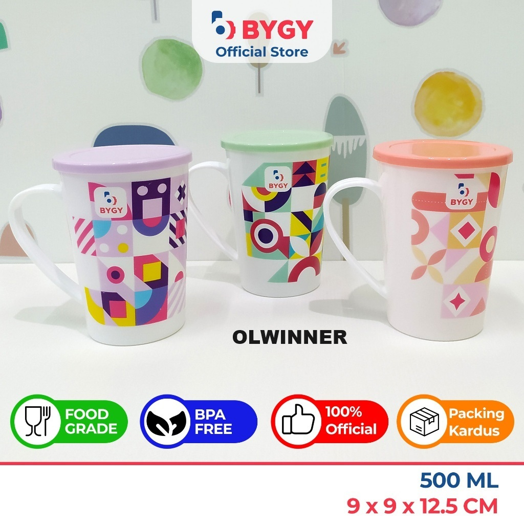 GELAS TUTUP PESCARA 500ML CANGKIR PLASTIK MUG TUTUP SOUVENIR ULANG TAHUN