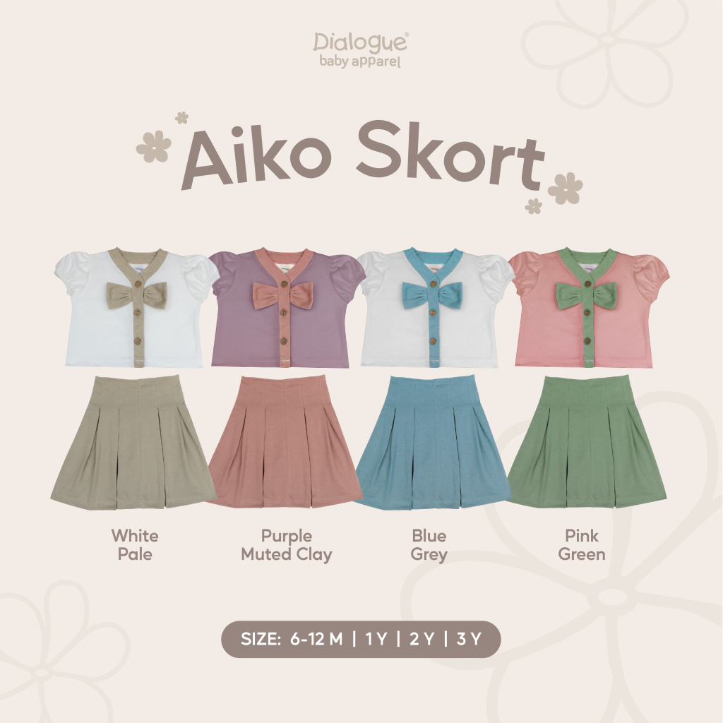 Dialogue Baby Aiko Skort Set Baju Anak DAS7004