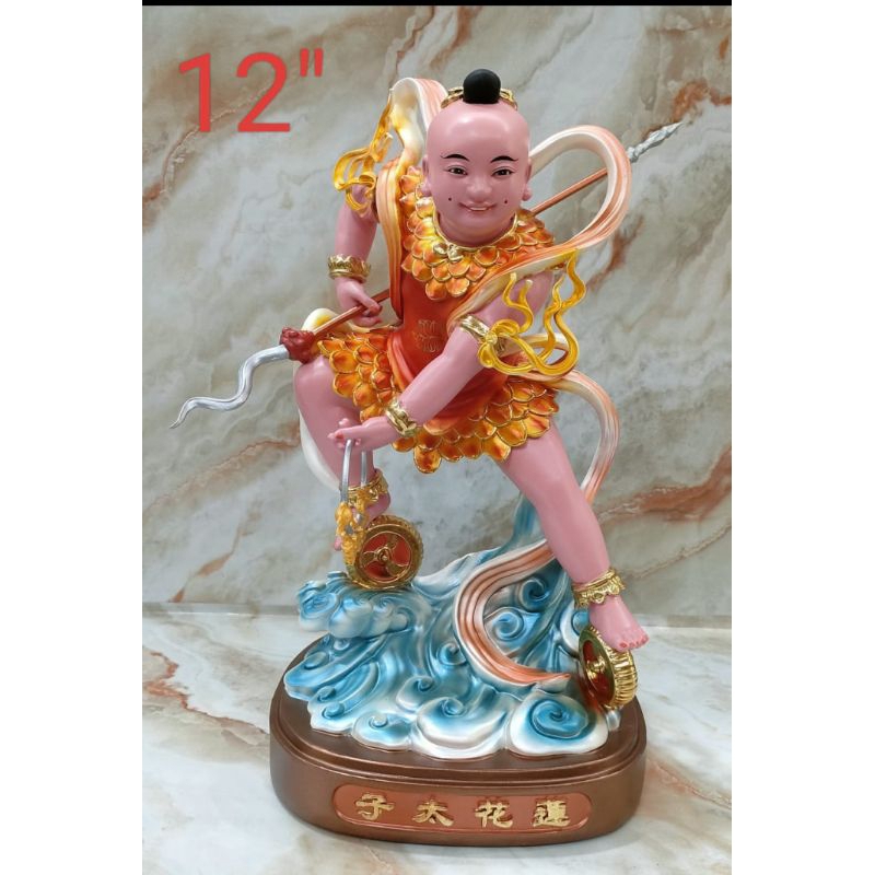 patung dewa naca/ nacha /locia - teratai- fiber - 12inch