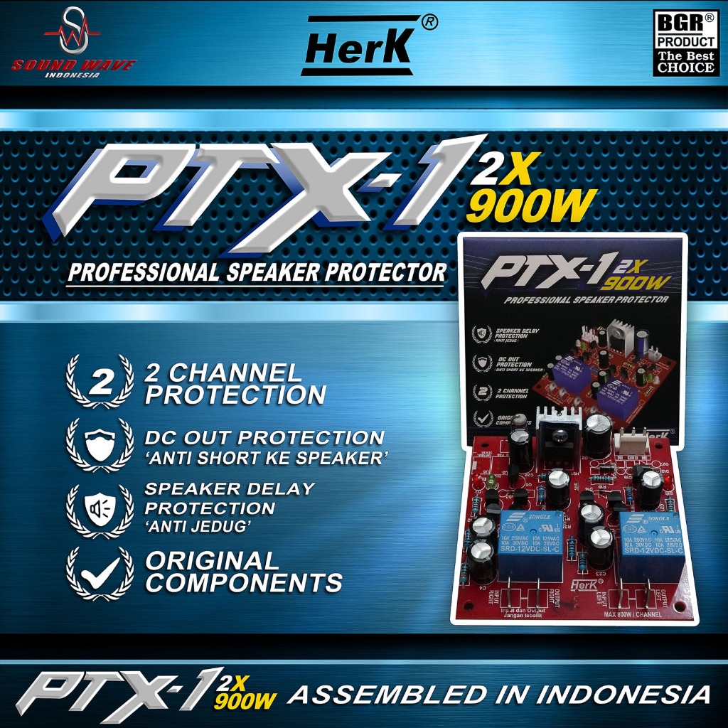 KIT SPEAKER PROTECTOR PTX-1 2X 900W WATT