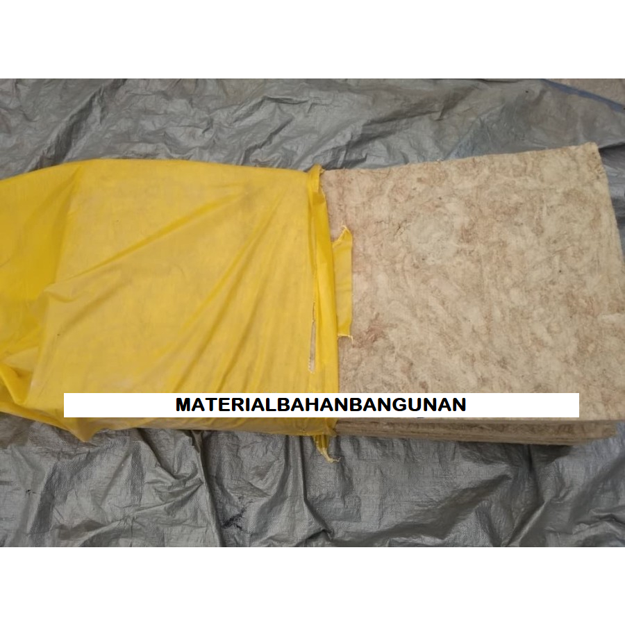 Rockwool 80K 2.5 x 60 x 120cm Media Tanam Hidroponik Kedap Suara Karaoke Rok Wool 2.5 cm Density 80K