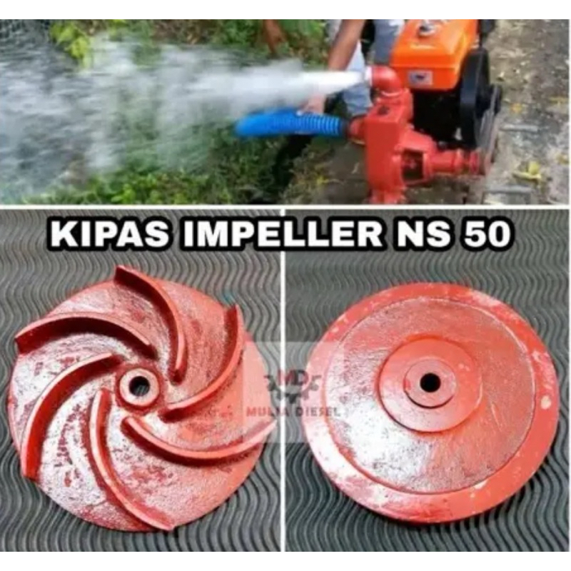 IMPELLER NS 50 2” KIPAS POMPA IRIGASI NS50 6 DAUN