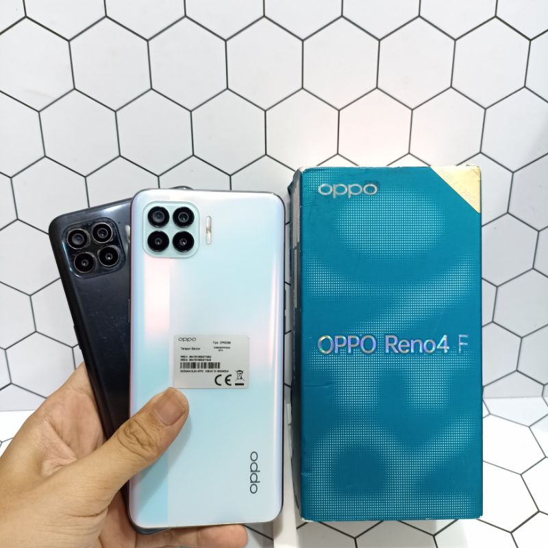OPPO RENO 4F 8/128GB HP SECOND BEKAS FULLSET