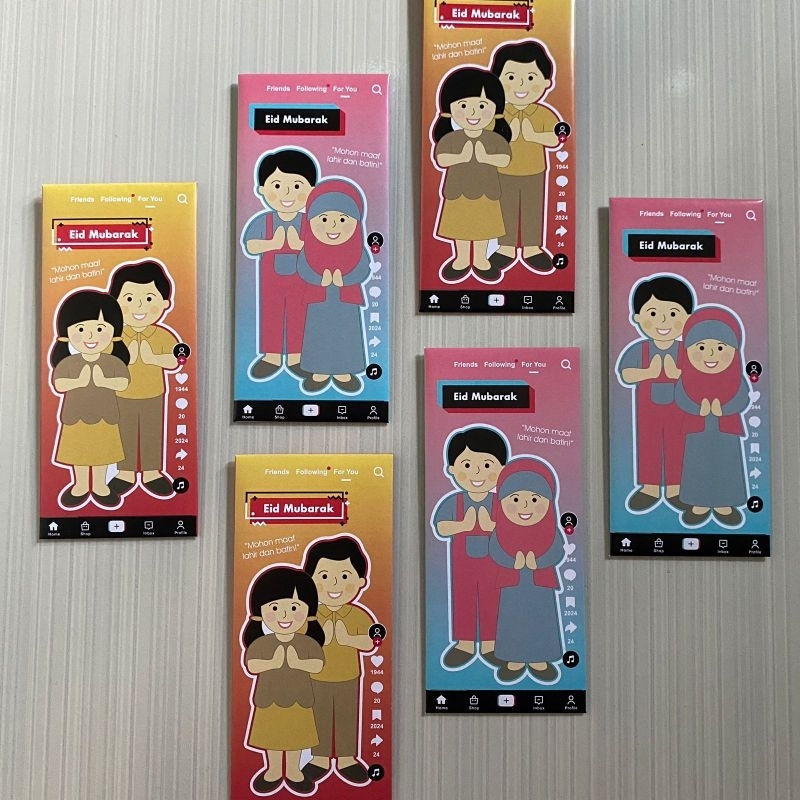 

READY STOCK Amplop Lebaran Amplop Uang Amplop Angpau by Partofparty KODE BIG 01 (1pack isi 12pcs)