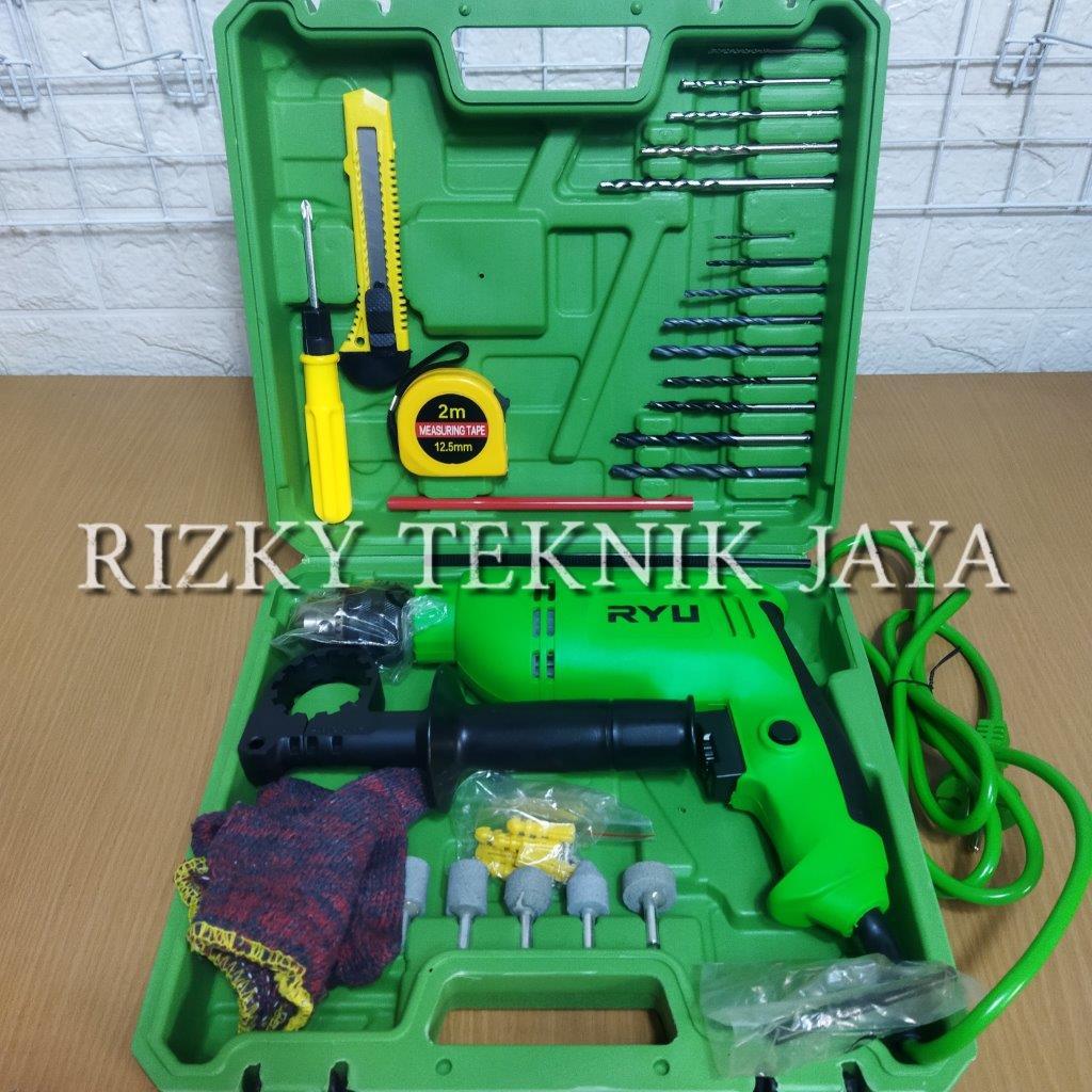 MESIN BOR TEMBOK 10 MM RYU RDR10-3REB BOR LISTRIK RYU SET BOR SET RYU 10 MM