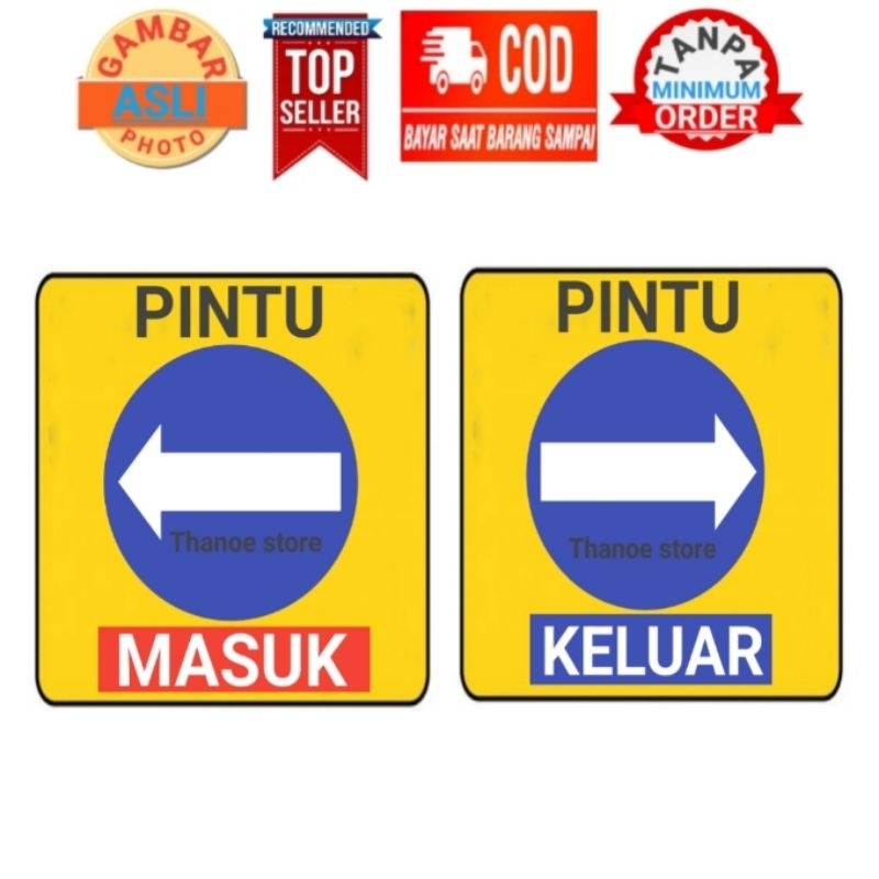 

Stiker Arah Pintu Masuk Dan Keluar Gedung Rumah Dll