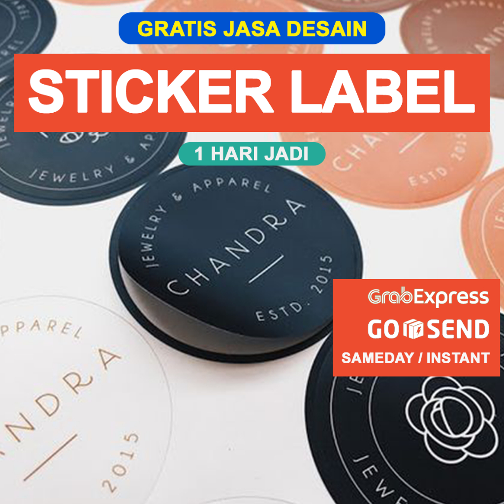 

STIKER LABEL STIKER OLSHOP STICKER CUSTOM GRATIS JASA DESAIN SEHARI JADI
