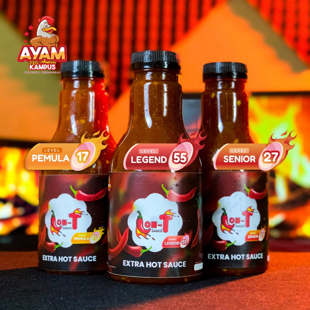 

Saus Lon-T Extra Hot Sauce 250ml - Sambal Ekstra Pedas yang Menggoyang Lidah!