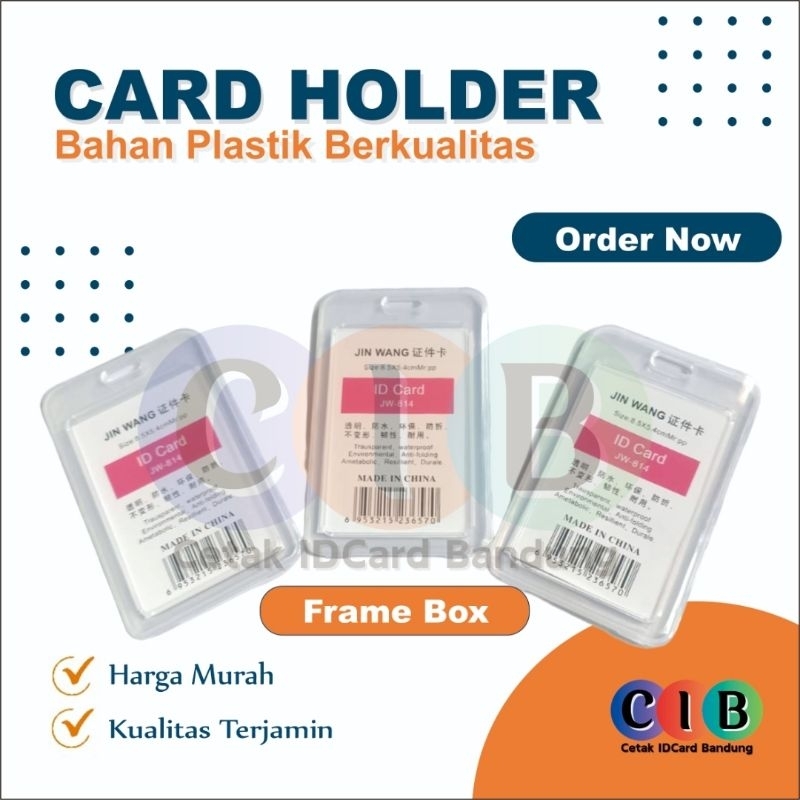 

FRAME BOX / CARD HOLDER TRANSPARAN BOX / FRAME KARTU ID CARD / CASSING ID CARD