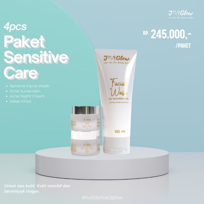 Jglow paket sensitif acne care