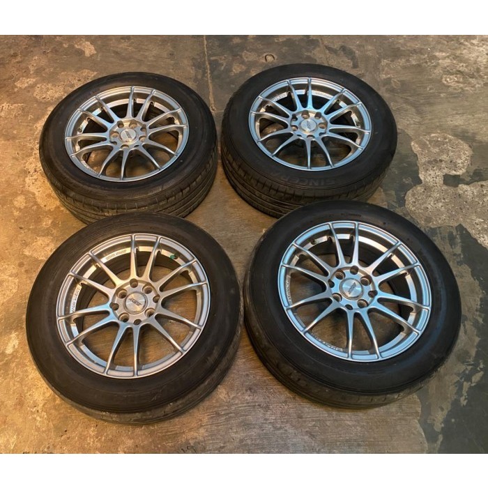 VELG MOBIL BEKAS R15 SSW R15X6,5 8X100-114 BAN FALKEN 195 60 R15