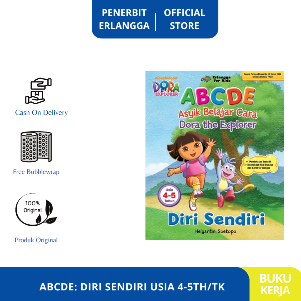 [Erlangga Official] Diskon Buku: Abcde: Diri Sendiri Usia 4-5 Tahun Tk