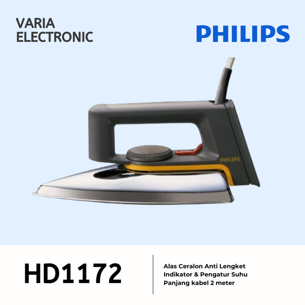 Setrika Philips Classic HD 1172 / HD1172