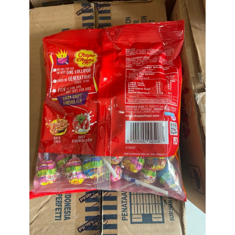 

RB22 chupa chup cup bag classic zak aneka rasa 30pcs 270g