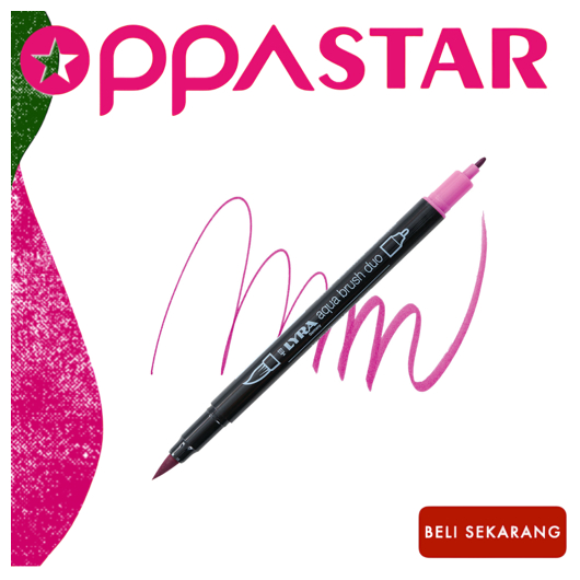 

Spidol Marker Dual Brush Lyra Germany Aqua Brush Duo Permanent Purple 6520094 - Satuan
