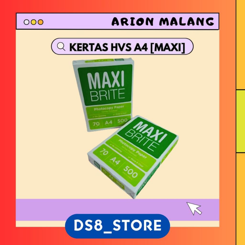 

KERTAS HVS A4 MAXI BRITE