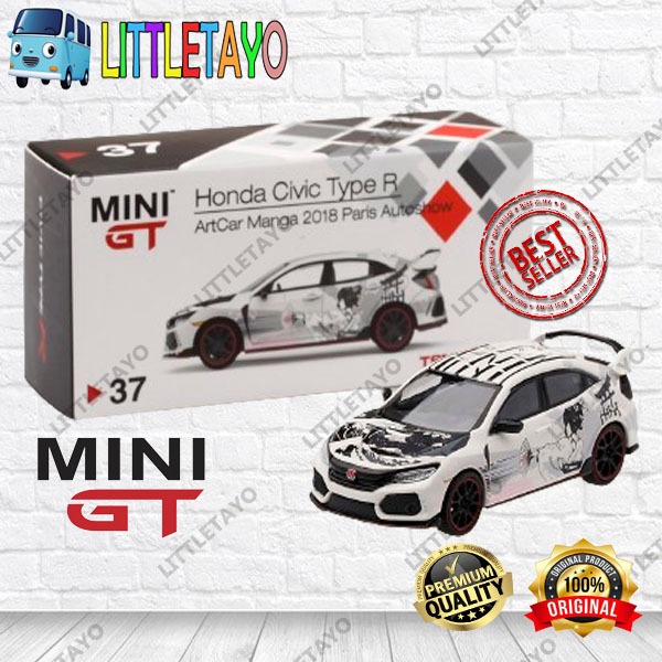 MINI GT HONDA CIVIC TYPE R - ARTCAR MANGA 2018 PARIS AUTOSHOW