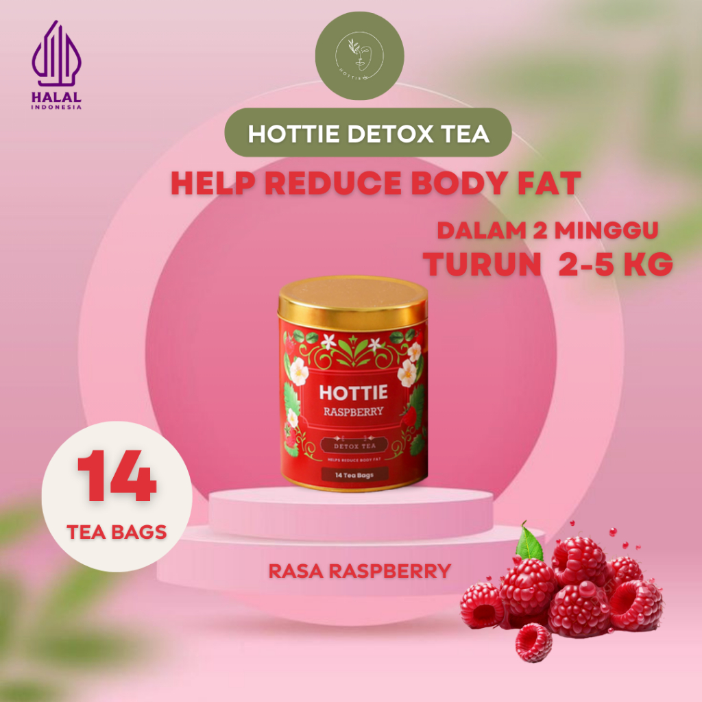 

HOTTIE Raspberry Detox Tea (isi 14 tea bags)