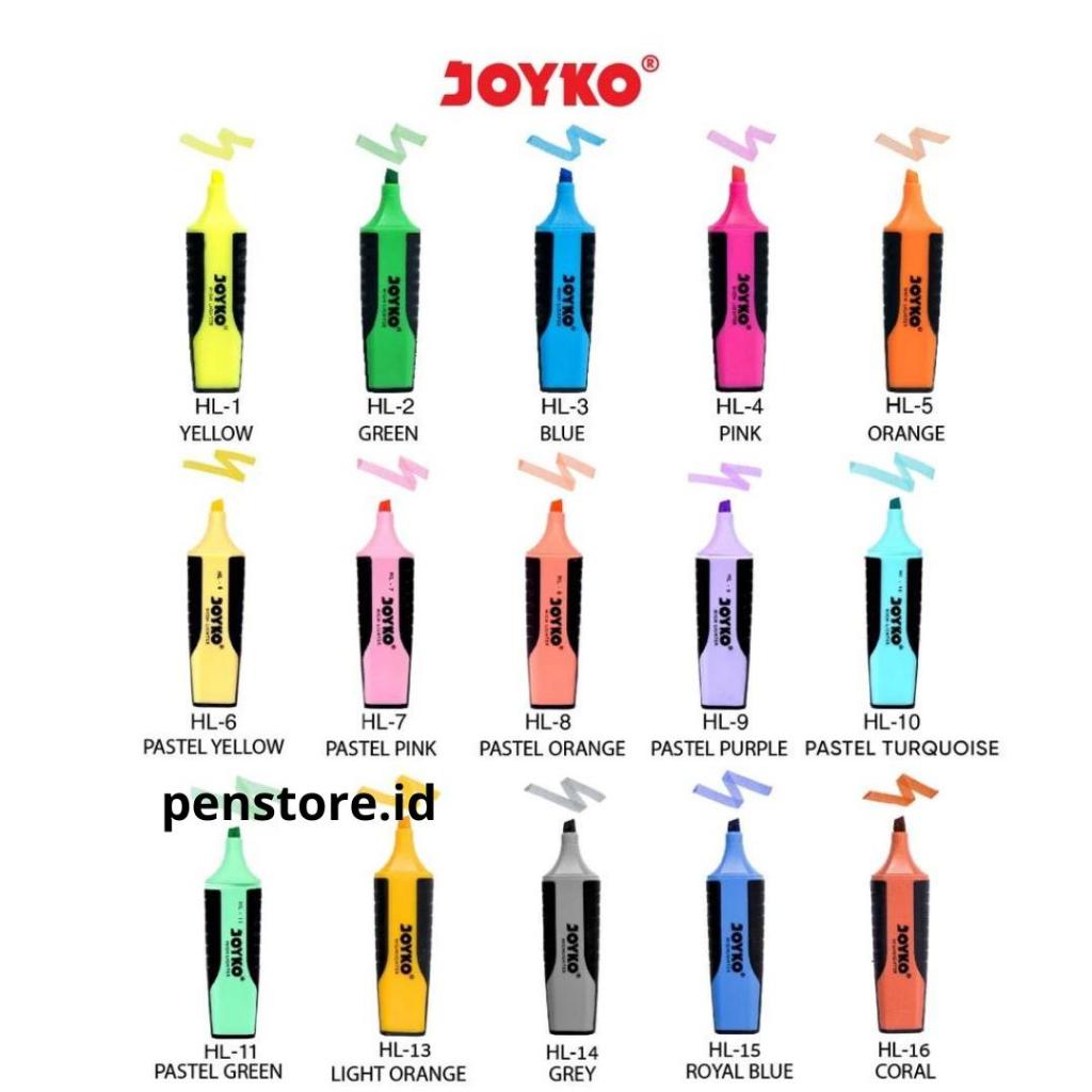 

Stabilo Joyko / Joyko Highlighter Penanda Berwarna