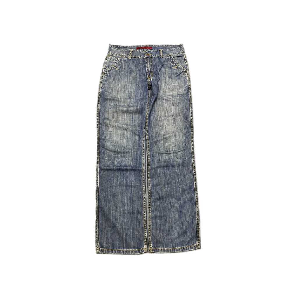 Celana blue jeans washed LIBERAL vintage / celana jeans wash