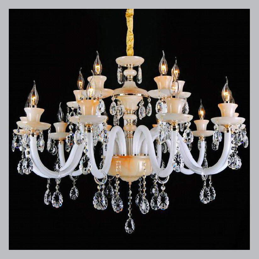 Lampu Hias Gantung Chandelier premium original Crystal Lilin Onyx classic modern elegan lighting liv