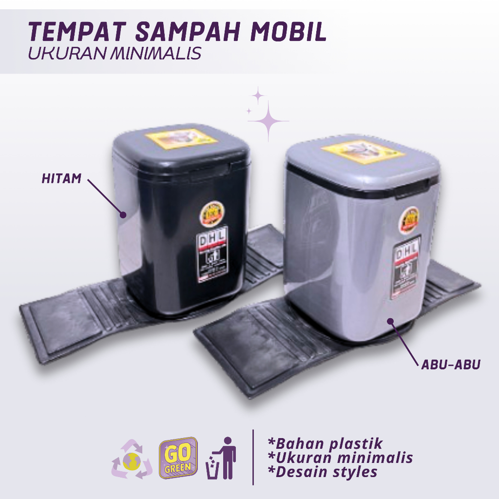 NEW Tempat Sampah Mobil Dustbin Minimalis Univrsal Dw108