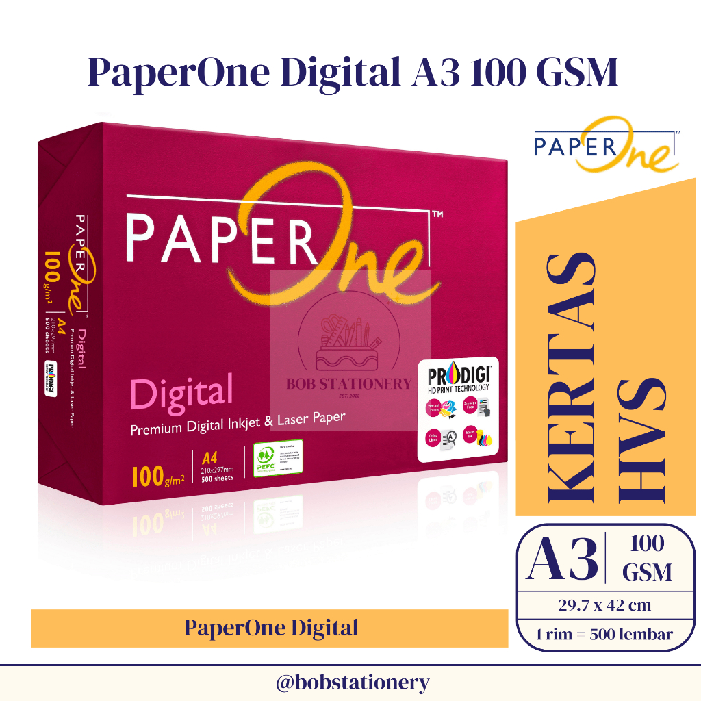 

PaperOne Digital A3 100 GSM Kertas HVS